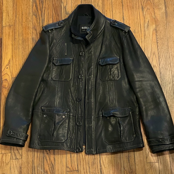 Michaela Fur Brand: Black Leather luxury jacket - Picture 1 of 10